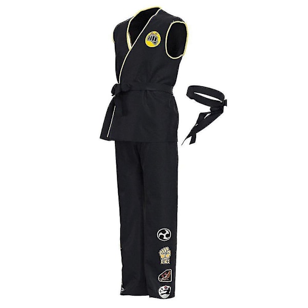 Cobra Kai Cosplay Kostume Top Bukser Outfits Halloween Karneval Dragt 180