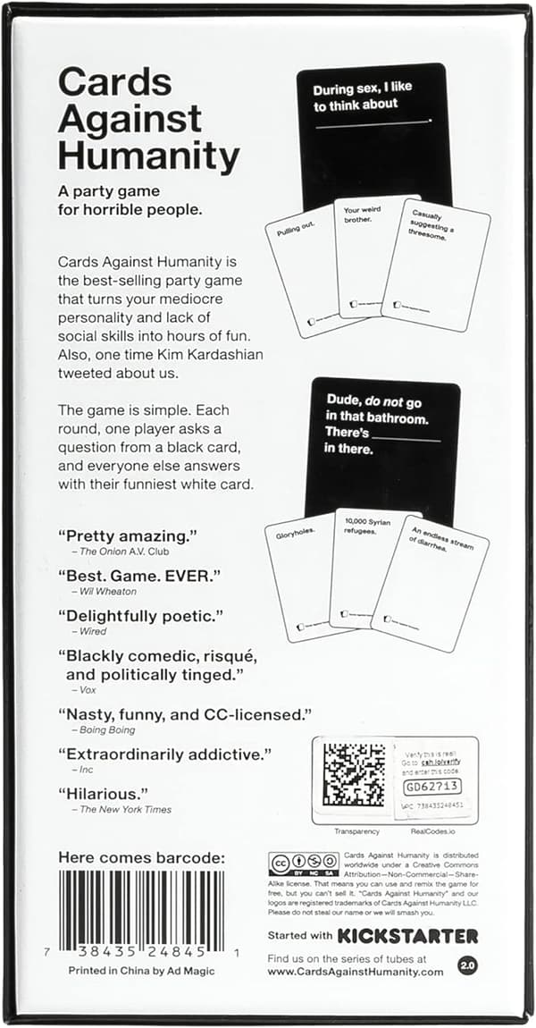 The New Board Game Cards Against Humanity Basic Edition 2.0