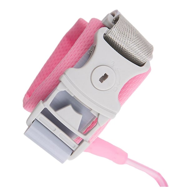 Barn Anti Lost Band Säkerhetslänk Sele Toddler Baby handledsrem Tyglar Bälte med lås Pink