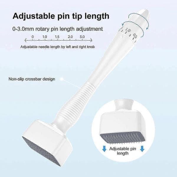 Adjustable Micro-Needling Derma Stamp Roller Skincare Tool for Face Hair Beard