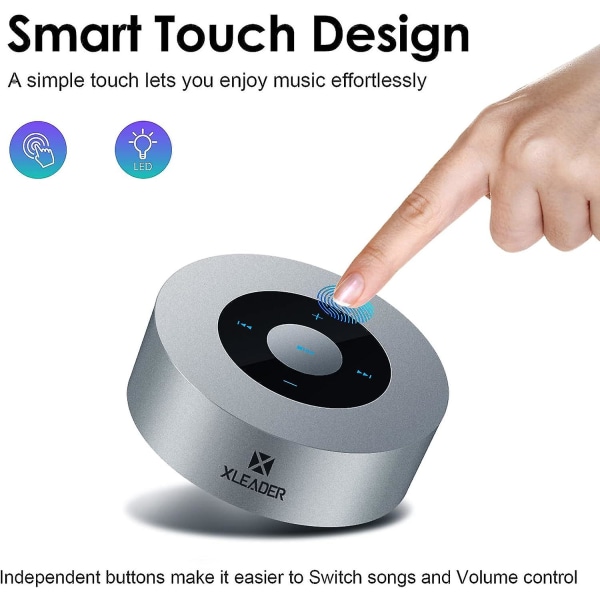 Tiny Pocket Wireless Speaker - Smart Touch, automatisk sammenkobling, bærbar