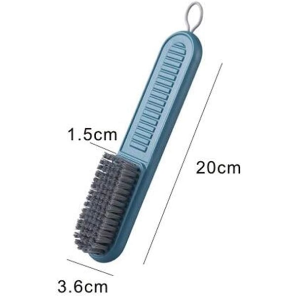 Rengöringsborstar Mjuka hushållskläder Flerfunktionstvättborstar Skor Borstar med långt handtag för hemresor (5 st Vita)