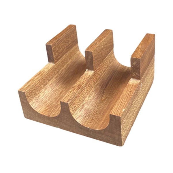 Sushi-hållare i trä, Sushi Serveringsfat, Serveringsfatställ, Taco Rack Bricka för Restaurangsamlingar Wood 2 Grid