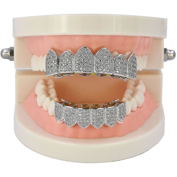 Custom Fit Grills set - Hip Hop -tyyli miehille/naisille, 18k kullankiillotettu