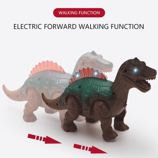 Light Up Dinosaur Electronic Walking Robot Roaring Interactive Dino Toy
