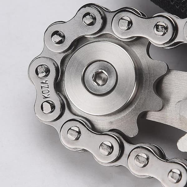 Cykelkæde Fidget Spinner - Høj kvalitet rustfrit stål kædehjul