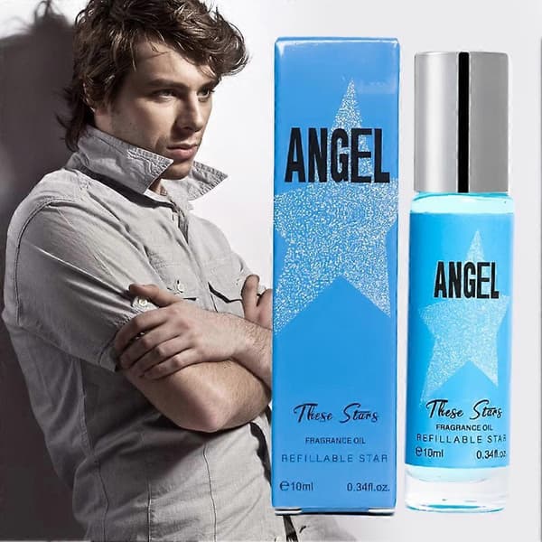 Angel Eau De Parfum Parfymolja för par, roll-on, delikat och subtil present AA blue