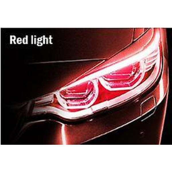 Led Fleksibel Bil Kørelys Drl Vandtæt Forlygte Blinklygte 30cm 45cm 60cm Auto Dekoration Tilbehør 2stk| | Red 60cm