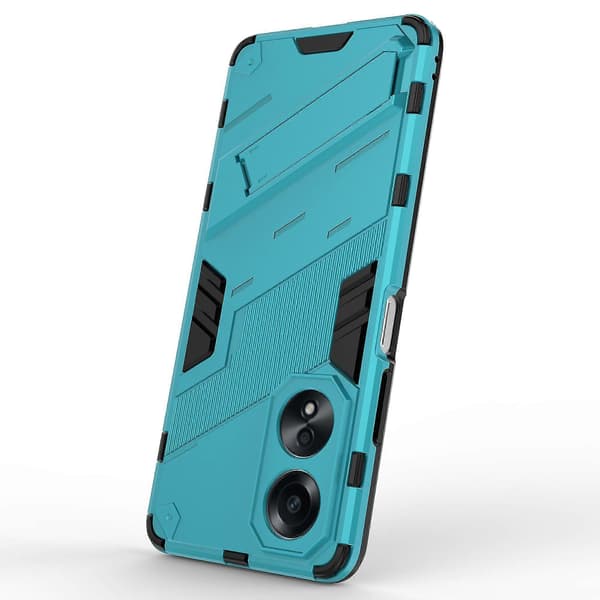 Til Oppo A58 4g Deksel Pc+tpu Støtsikkert Stativ Telefondeksel Baby Blue