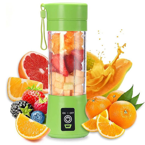 4 blade til personlig brug genopladelig usb elektrisk citrus juicer blender Bærbare blendere og juicere kop plast
