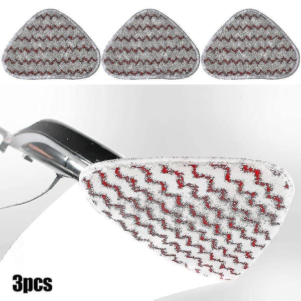 3x Mikrofiber Pad Erstatningsdeksel For Vileda Ocedar Dampmopp Erstatningsdeksel Strømforsyning