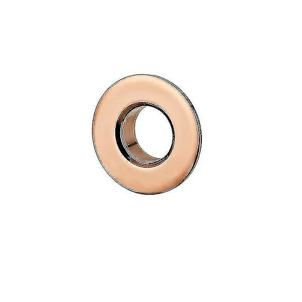 Badrum Handfat Runt Hål Overflow Cover Basin Keramiska Krukor rose gold