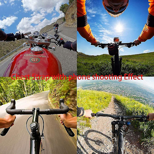 Mobiltelefon Brystrem Mount, Sele Strap Telefon Holder Universal Mobiltelefon Clip Til Action Kamera, Iphone, Samsung, Gopro 1pcs