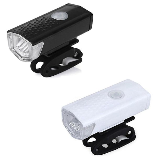Polkupyörän takavalo USB Vedenpitävä Ladattava Pyörän Valo Yöpyöräily USB Led Turvallisuus Varoitusvalo Pyörän tarvikkeet| | Black