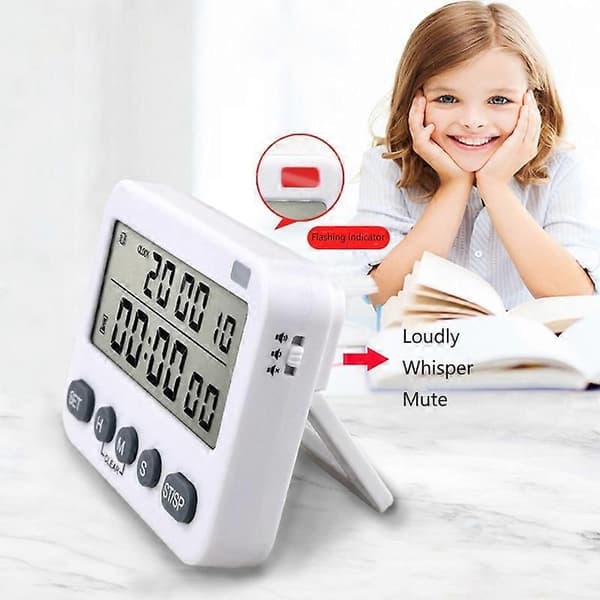 YS-218 Digital Timer 99-timers Positiv Nedtelling Påminnelse, Stil: Ingen Vibrasjon