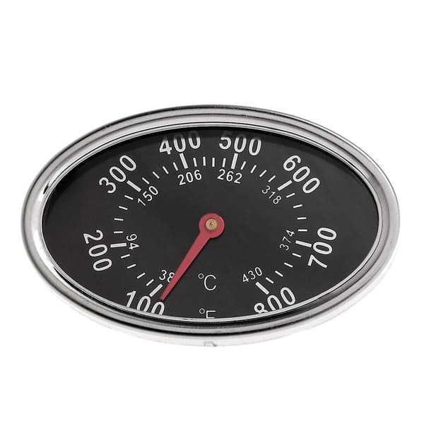 Professionelt ovalt BBQ termometer med til sommerfuglemor til kulgrill