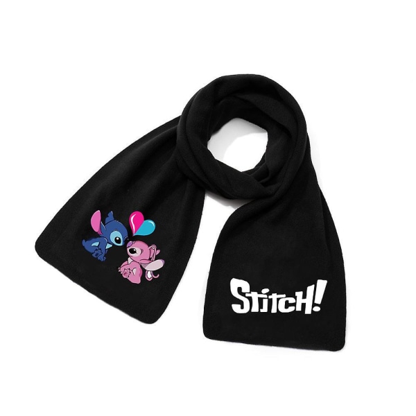 Lilo & Stitch Polar Fleeceskjerf Voksen Barn Vinter Varmt Mykt sjal Halsinnpakning Tegneserieutskrift Halsduk Unisex-gave C