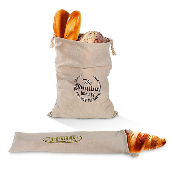 Hemmagjord Återanvändbar Linne Bröd Fransk Baguette Dragsko Köksförvaringspåse Jikaix 3