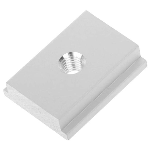 4 stk T-mutter M6 T spormutter, T orbital glider glidemutter, aluminium T-spor mutter for trebearbeidingsverktøy Silver