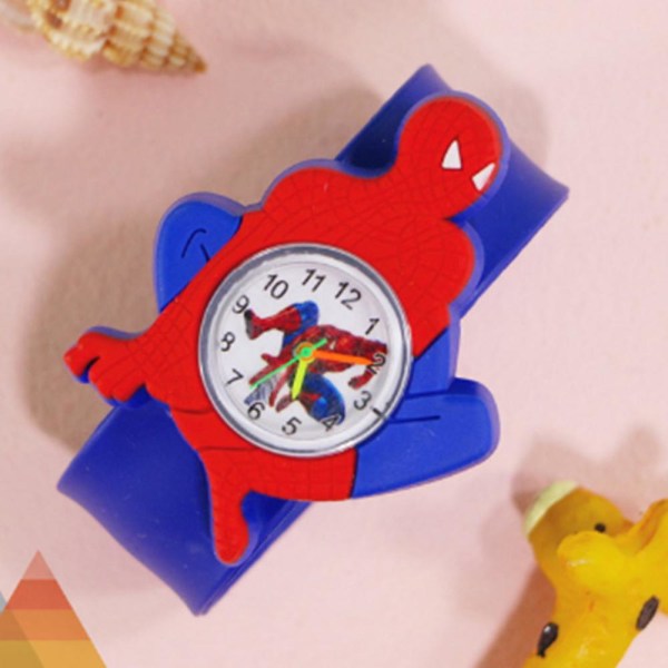 Barnearmbåndsur tegneserie Spider-man-klokkegave
