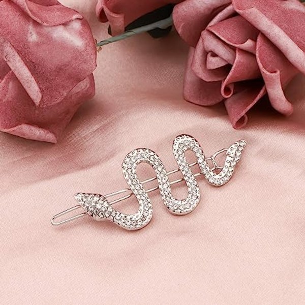 Snake Hair Clip Snake Hair Pins Animal Hair Accessories for Snake Lover Reptil Lover Gifts (Snake Hairpin)