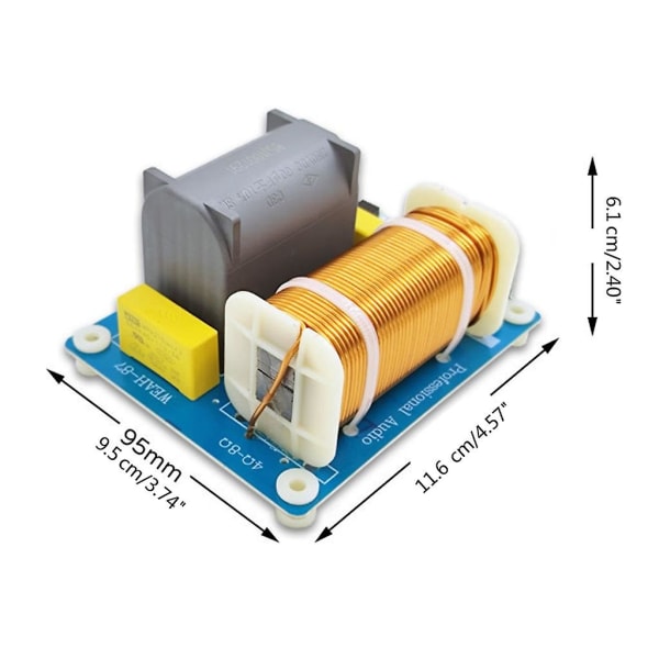 Bassokaiutin taajuusjakaja ammattimainen kaiutin jakosuodatin Hifi stereokaiutin 1200w 410hz