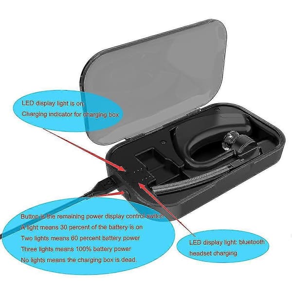 Laddningsfodral med USB-datakabel för Plan-tronics Voyager Legend Bluetooth-kompatibelt headset
