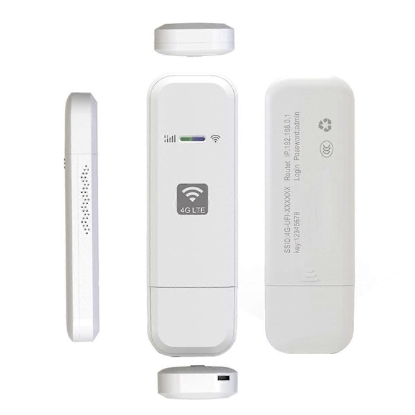 Ny LDW931 Lte Router Modem 4G Wifi SIM-kort Dongle Bærbar Mobil White