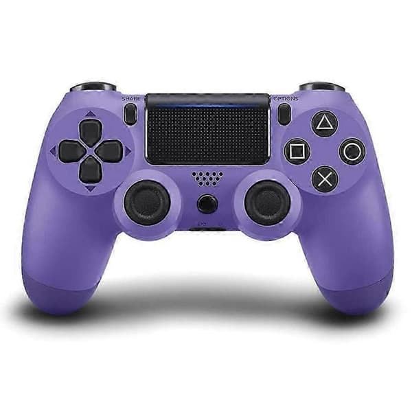 Trådløs PS4-controller Bluetooth Gamepad med Vibration, Ergonomisk Design til PS4-konsol - Lys Rød Multicolor Multicolor Purple