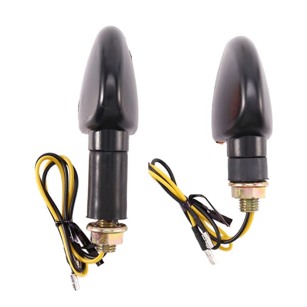 Universal 12V Motorsykkel Blinklys Indikatorlys Foran Bak Blinker Halogenlys