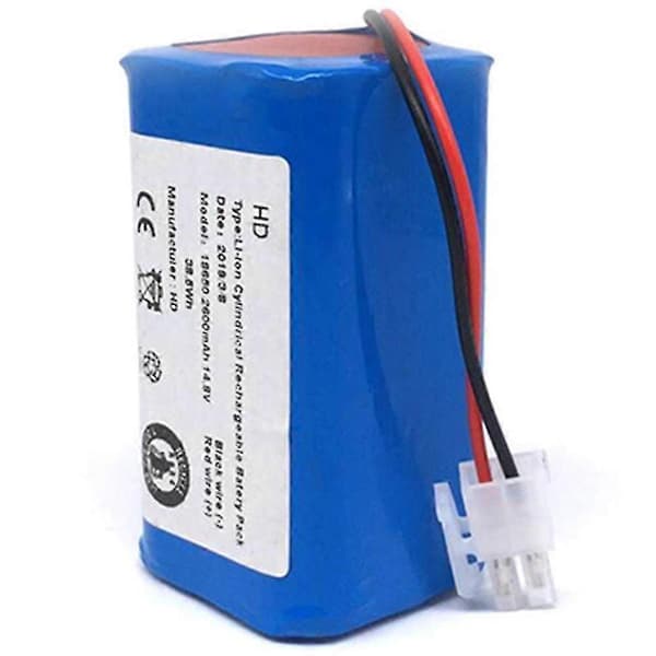 Genopladeligt 14,8V 2600mAh batteri til robotstøvsuger A4 A4s A6 model Blå