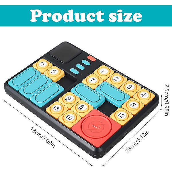 Super Slide Brain Games Brain Teaser Pusselspel Cirka 500 nivåer upp utmaningar Interactive Board Handheld Electronic Flow Slider Reseleksak