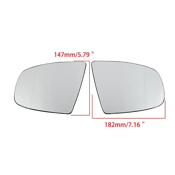 1 Par Bil Bakspelspegel Sidodörrspegelsglas Uppvärmt + Justering För- X5 E70 X6 E71 E72 2007-