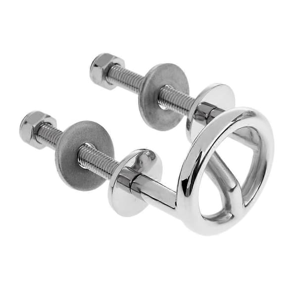 Trækstang til vandski i rustfrit stål, 61 mm ring, til montering på bådtransom 7.5cm