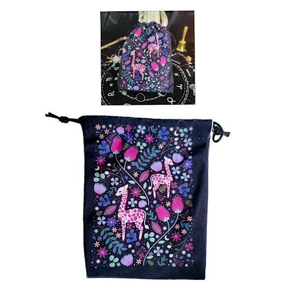 Altar Tarotkort Förvaringsväska,Smyckespåse Tarotkortväska Tärningsväska Tarotkorthållare Smyckesväska Dragsko Sammetsväska null - 95