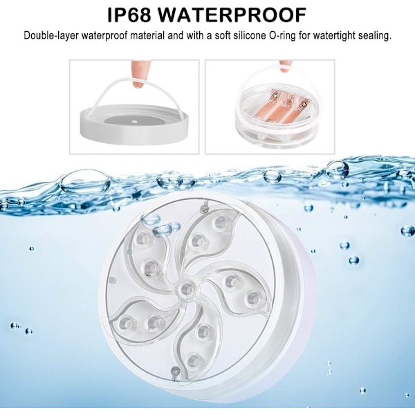 Hot Tub Lights, Submersible Led Pool Lights, Bad Spa Lights med Remote RF