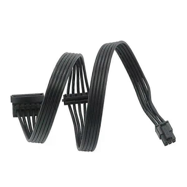 Mini 6-benet til 2 SATA 15-benet strømforsyningskabel til Dell Vostro 3070 3670