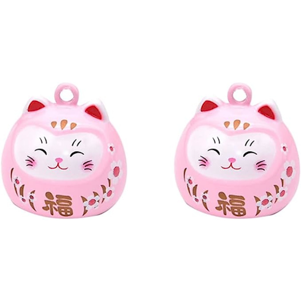 2kpl Lucky Cat Little Lucky Cat kauluskellot Japanilainen kellariipus Lucky Cat kahdella kellolla Bell Lucky Cat