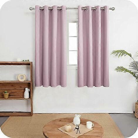 Set med 2 termogardiner - Rosa - 140 x 260 cm