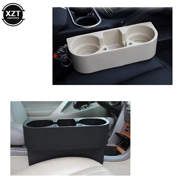 Bilkopholder Auto Sæde Gap Vandkop Drikkeflaske Telefonnøgler Organizer Opbevaringsholder Stand Bil Styling Tilbehør - Drikkeholdere Black