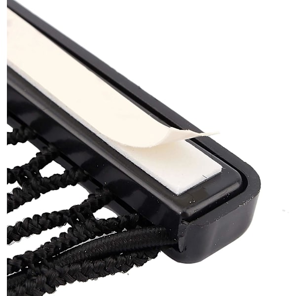 Auton säilytys Verkkolaukku Puhelinpidike Tarra tasku Auto Sisustus Tarvikkeet Organizer Musta Auton Riippuva Ornamentti Koriste 20x8cm|verkot|