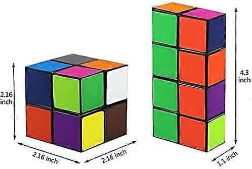 Magic Star Cube, SHONCO 2 i 1 Combo Infinity Cube Legetøj Transformerende Geometrisk Puslespil 3D Montering Fidget Stress Angstaflastning Magiske