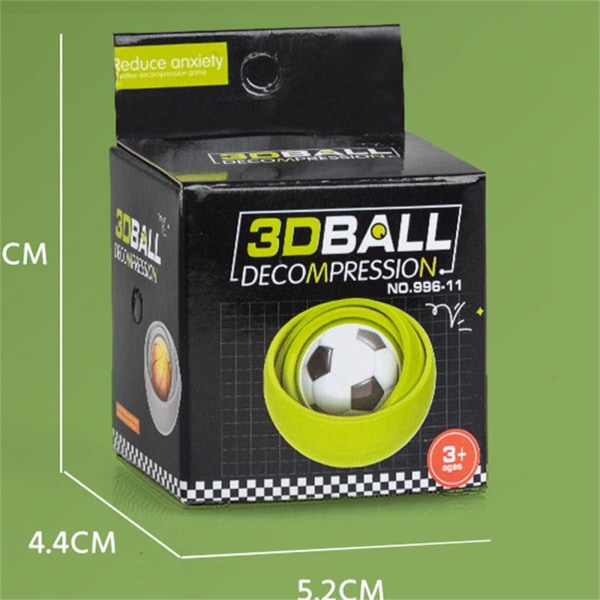 Finger ABS 3D Infinite Flip Ball Stress Relief Dekompresjonsleker For barn Voksne Morsomme gaver Festgaver B One Size