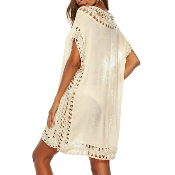 Badedrakt Cover Ups Swim Cover ups for Plus Women Batwing Sleeves