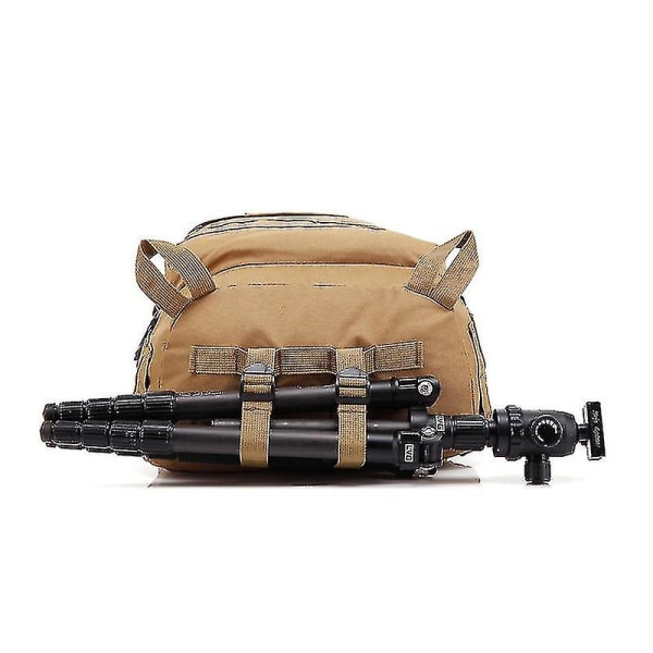 Yunfang Taktisk rygsæk Vandtæt militær Multifunktionel rygsæk til mænd med stor kapacitet velegnet til jagt Camping Vandring Black