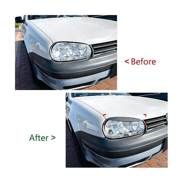 Golf4 Mk4 Iv 1997-2005 Kolfiber främre cover Garneringsremsa Cover Trimdekal