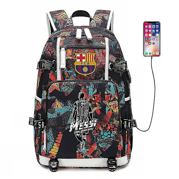 Lionel Messi Peripheral Football koululaukku Laadukas olkalaukku Style 2