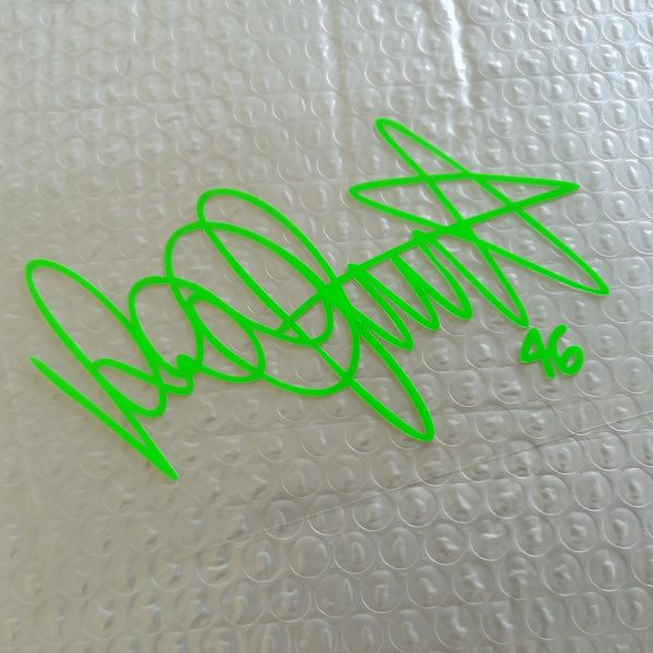 Signature-moottoripyörätarra Vedenpitävä moottoripyörän heijastava tarra - Tarrat &amp; Tarrat Fluorescent Green