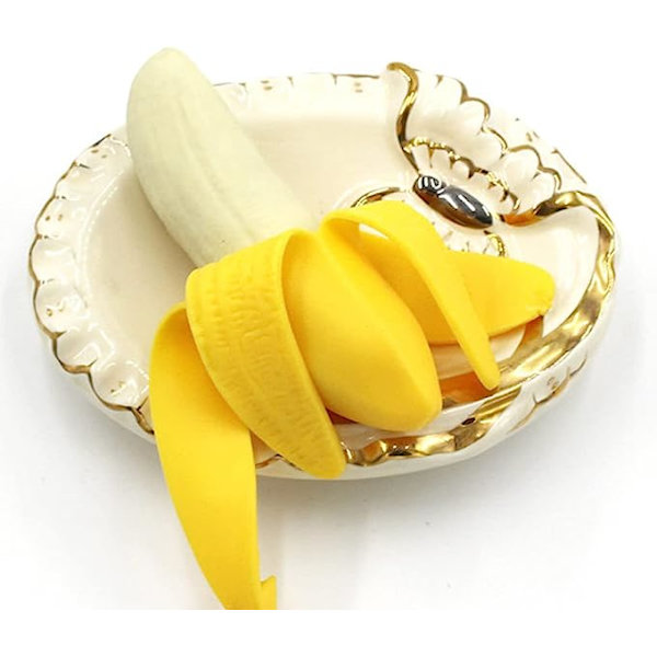4 stk Leker Gave Superbegunstigelser for nyhet Morsom formet skrellet Kawaii Barnegaver Fidget Pressure Bananmodell Komfortabel bursdagsbarn