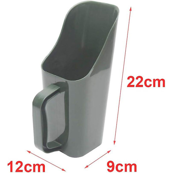 Hage plast spade, hage verktøy bøtte spade (army grønn)